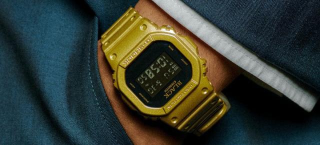 Casio transformă bătrânul DW-5600 într-o piesă de streetwear; noua ediție BlackEyePatch vine în auriu și negru