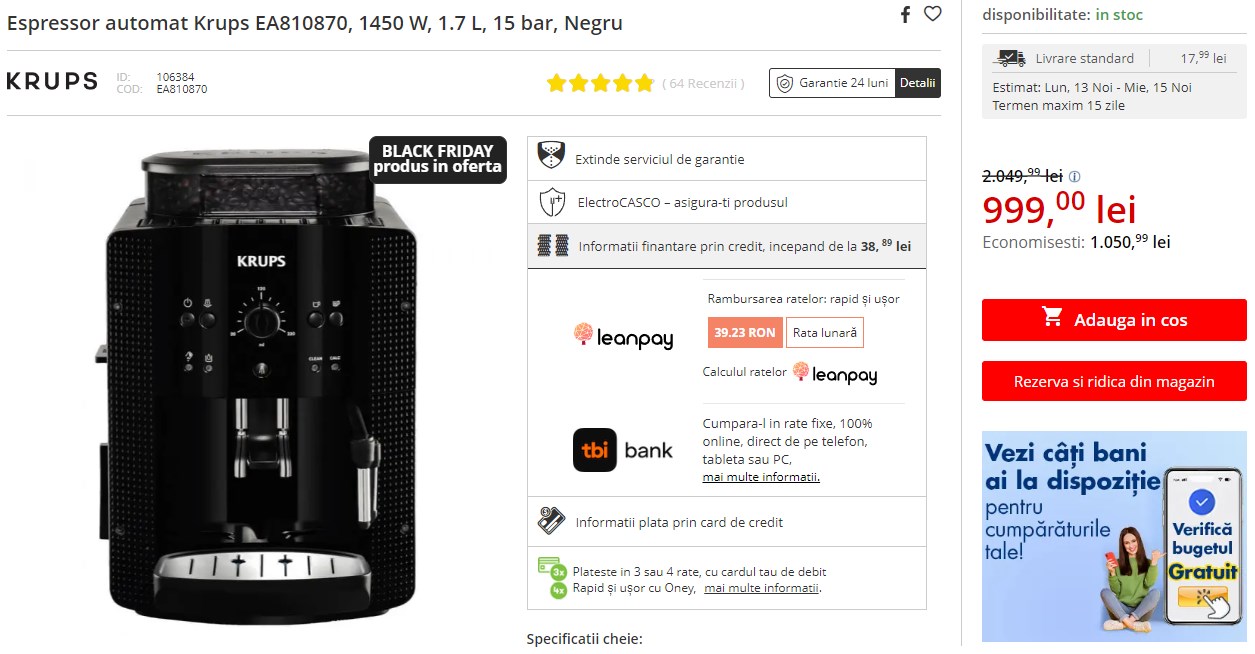 Black Friday 2023, Live Blogging Mobilissimo; Reduceri și cataloage eMAG, PC Garage, Fashion Days, Cel, Flanco... - imaginea 364