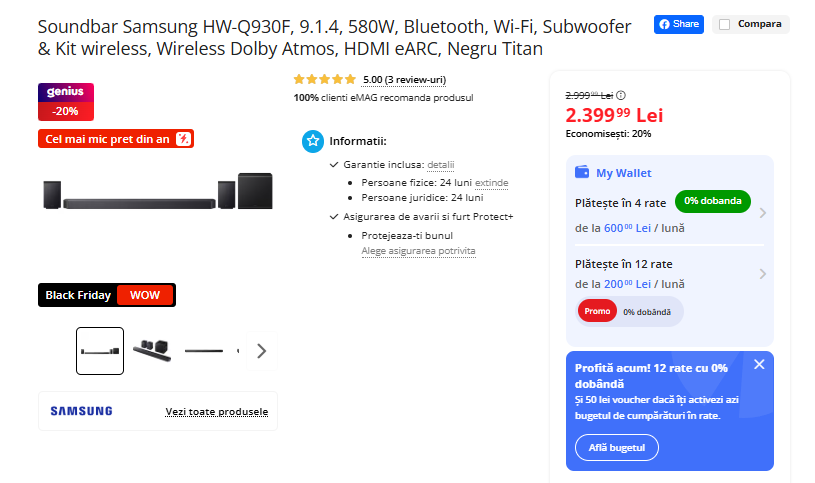 Black Friday 2025, Live Blogging Mobilissimo; Reduceri și cataloage eMAG, PC Garage, Fashion Days, evoMAG.ro, Flanco... - imaginea 479