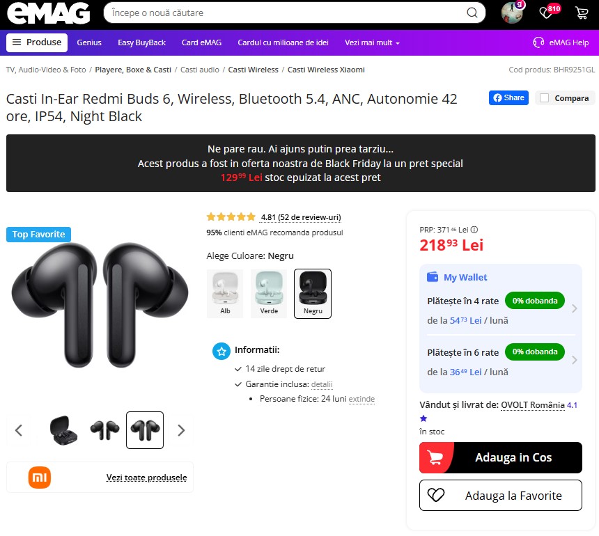 Black Friday 2025, Live Blogging Mobilissimo; Reduceri și cataloage eMAG, PC Garage, Fashion Days, evoMAG.ro, Flanco... - imaginea 545