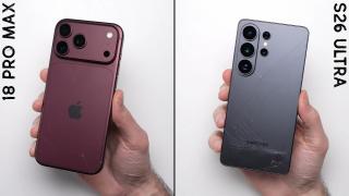 iPhone 18 Pro Max vs. Galaxy S26 Ultra într-un drop test detaliat; Apple câștigă la limită, dar ambele telefoane au puncte slabe