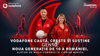 Vodafone lansează GEN10: 21 de copii vor primi burse și mentorat de la Nadia Comăneci și Ciprian Marica