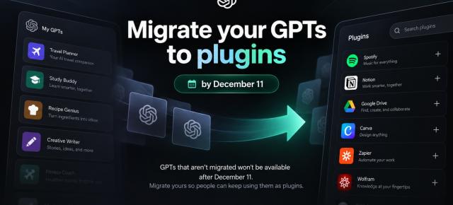 Adio, Custom GPTs: OpenAI le retrage pe 11 decembrie 2026 și mută fluxurile de lucru spre Plugins și Skills