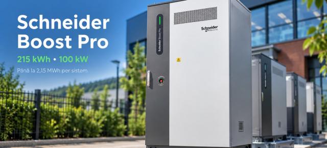 Schneider Electric aduce în România Boost Pro, sistem de stocare pentru clădiri comerciale și industriale – până la 2,15 MWh și 1 MW cu 10 unități