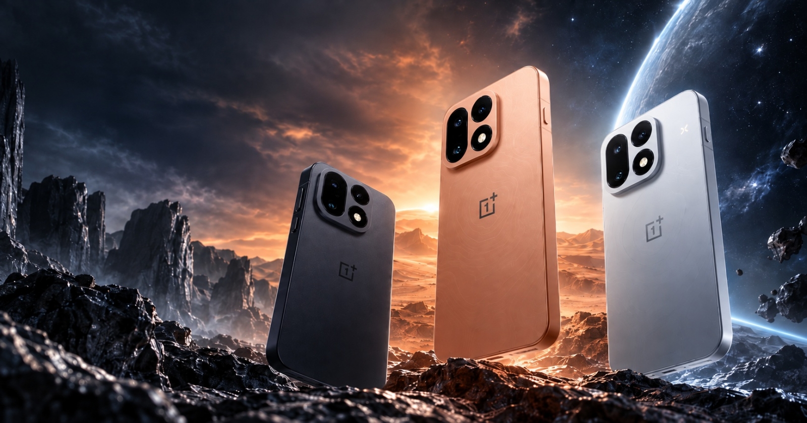 OnePlus 16 își dezvăluie designul și culorile oficiale; Până la 16 GB RAM, 1 TB stocare și baterie de 9000 mAh pe lista zvonurilor