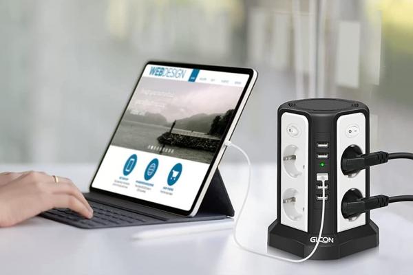 E LUNI e AMAZON: Azi vă recomandăm prelungitorul GLCON Power Strip - versatil și elegant, cu o mulțime de porturi pentru alimentarea dispozitivelor