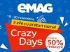 eMAG continuă reducerile încă 3 zile odată cu startul campaniei Crazy Days; încă mai găsim oferte atractive