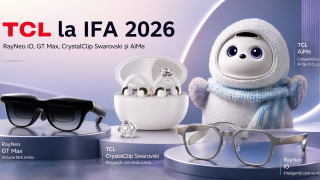TCL aduce la IFA 2026 ochelari AI, cinema MicroOLED, căști Swarovski și un robot care se plimbă prin casă