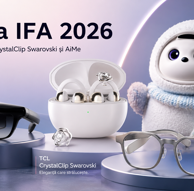 TCL aduce la IFA 2026 tehnologii Mini LED diferite, ochelari AI și robotul mobil AiMe