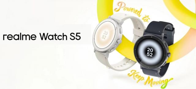 realme Watch S5 propune un ecran AMOLED de 1.43 inch, are și GPS, certificare 5ATM și autonomie de câteva săptămâni