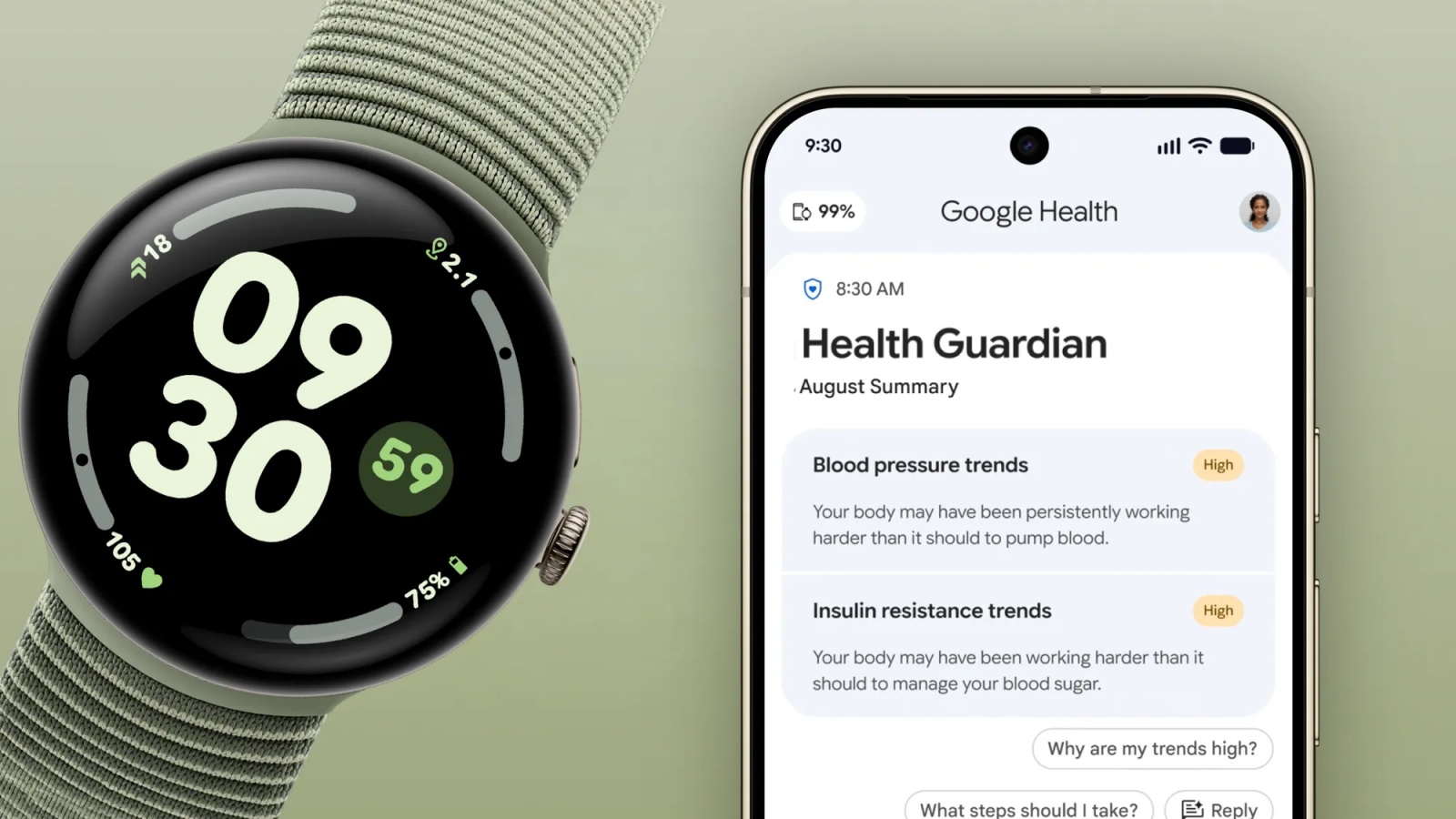 Google îți urmărește tensiunea fără să o măsoare: Health Guardian ajunge pe Pixel Watch 3, Watch 4 și Watch 5