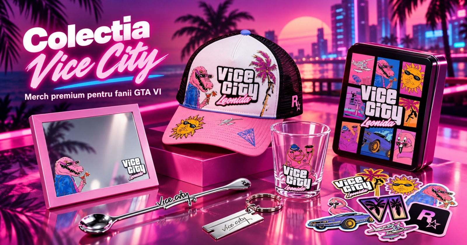 Fanii GTA VI mai au ceva de pus pe lista de cumpărături: o colecție întreagă inspirată de Vice City (The Goodtime State)