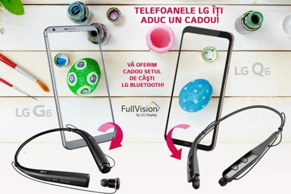 Achiziția unui LG Q6 sau LG G6 până pe data de 24 martie vă aduce un cadou garantat; Iată magazinele participante