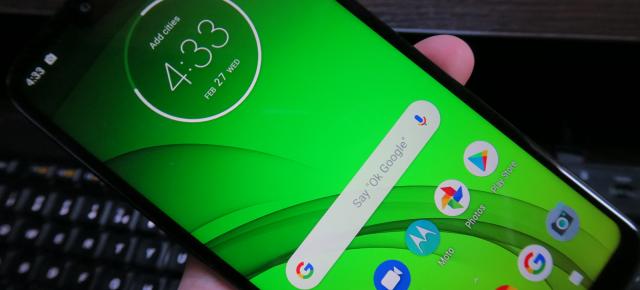 Motorola Moto G7 Power: OS, UI, aplicaţii stock, pe bază de Android Pie