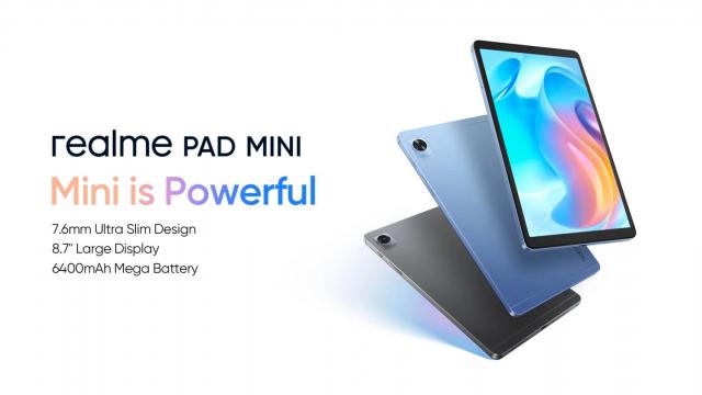 <b>realme Pad Mini a debutat: tabletă cu ecran de 8.7 inch, procesor Unisoc T616</b>realme Pad Mini este cea mai nouă tableta de pe piaţă, ea debutând astăzi în Filipine. Terminalul are un ecran de 8.7 inch şi poate fi foarte bine văzut că o versiune Lite a lui Realme Pad, tableta lansată anul trecut de compania chineză. realme Pad Mini
