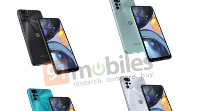 <b>Noi imagini cu Motorola Moto G22 (LCD) apar online, în 4 variante de culoare și modul de cameră foto actualizat</b>După ce a primit diverse certificări și a apărut în benchmark-uri, Motorola Moto G22 a fost văzut în urmă cu doar câteva zile și în primele randări pentru presă, via Evan Blass. Acelea erau aparent asociate modelului cu numele de cod