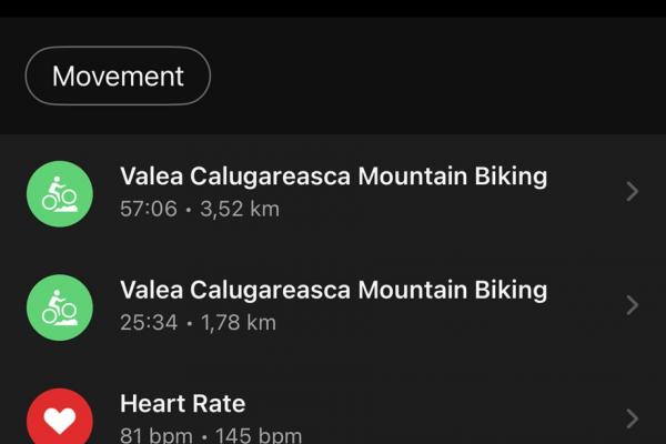 Garmin Edge MTB - Aplicație Garmin Connect