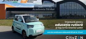 Allview CityZEN intră în programul „Nivel Zero” de la Academia Titi Aur; Curs de educație rutieră pentru tinerii de 16 ani