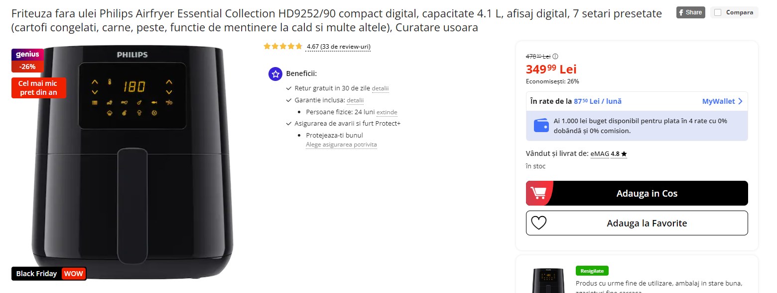 Black Friday 2023, Live Blogging Mobilissimo; Reduceri și cataloage eMAG, PC Garage, Fashion Days, Cel, Flanco... - imaginea 334