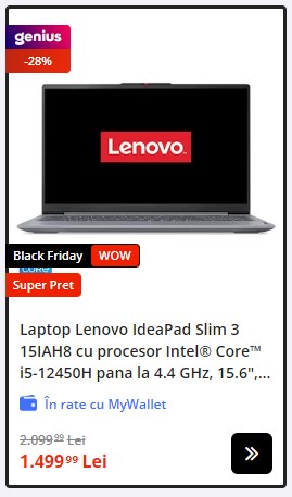 Black Friday 2023, Live Blogging Mobilissimo; Reduceri și cataloage eMAG, PC Garage, Fashion Days, Cel, Flanco... - imaginea 348