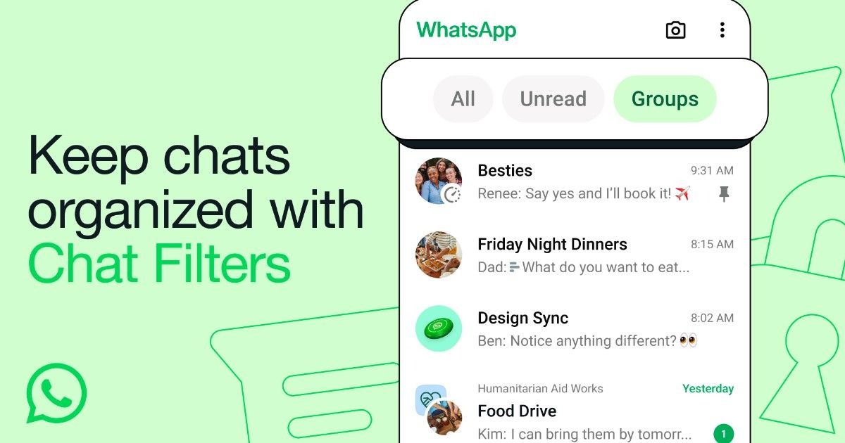 WhatsApp aduce filtre pentru o organizare mai bună a chat-urilor în aplicația mobilă
