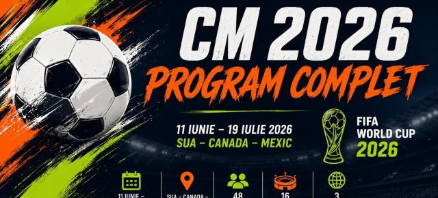 Tot ce trebuie să știi despre programul Campionatului Mondial 2026: grupe, faze eliminatorii, unde poți urmări meciurile în România