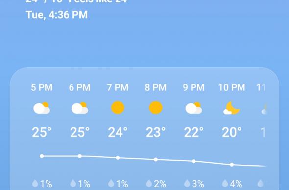Samsung Galaxy A53 - Interfață: Screenshot_20220524-163654_Weather.jpg