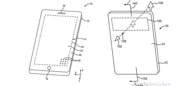 Apple primeşte un nou brevet pentru iPhone, cu un ecran ce ocupă toată zona frontală, ferestre HUD incluse