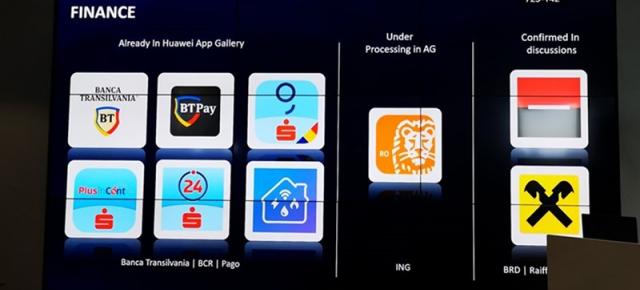 Iată ce aplicații bancare din România sunt incluse în suita Huawei App Gallery și ce alte titluri ar putea apărea pe viitor