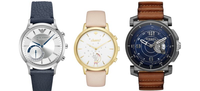 Fossil anunță lansarea a 3 noi ceasuri hibrid ce oferă funcții smart la pachet; acestea sunt Diesel, Kate Spade și Emporio Armani