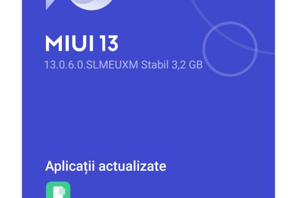 Xiaomi 12, sistem de operare și interfață grafică (capuri de ecran)