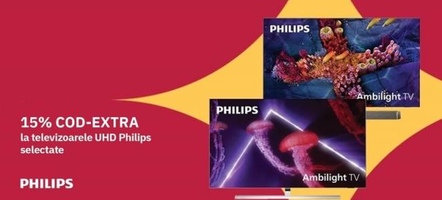 Cupoanele zilei pe Altex #4: televizoare Philips 4K și laptop-uri ACER cu 15% extra reducere