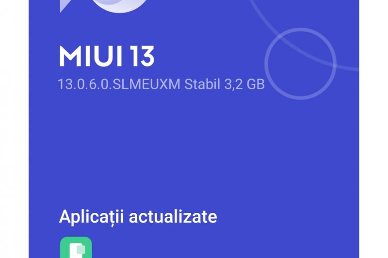 Xiaomi 12, sistem de operare și interfață grafică (capuri de ecran): screenshot_2022-07-04-15-23-55-164_com.android.updater.jpg