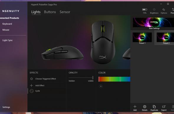 HyperX Pulsefire Saga Pro Wireless - Aplicație: HyperX-NGENUITY (3).jpg