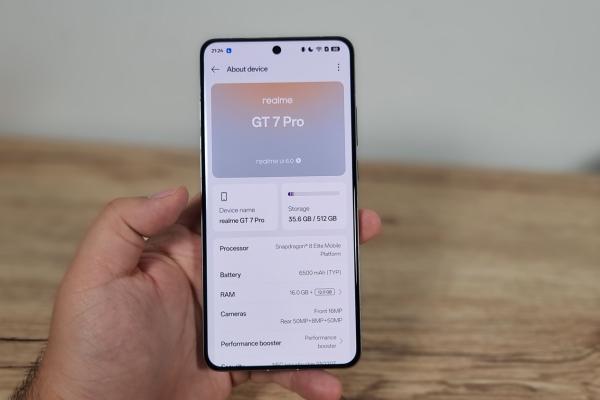 realme GT 7 Pro: Hardware cu Snapdragon 8 Elite în rolul principal, fără mari compromisuri