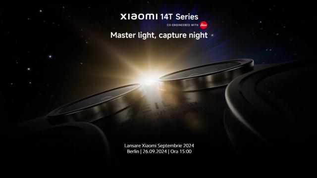 <b>Seria de flagship-uri Xiaomi 14T se lansează astăzi și poți urmări live evenimentul aici de la ora 15:00 (ora României)</b>În cazul în care nu știai, astăzi pe data de 26 septembrie Xiaomi are un eveniment mare organizat în Berlin cu ocazia lansării seriei de flagship-uri de toamnă Xiaomi 14T. Avem două modele în lineup 14T și 14T Pro, iar la fața locului avem 