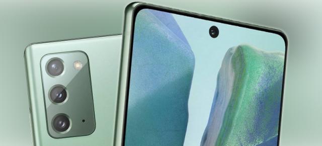 Samsung Galaxy Note 20 va sosi într-o variantă de culoare verde numită "Mystic Green"; Avem imagini!