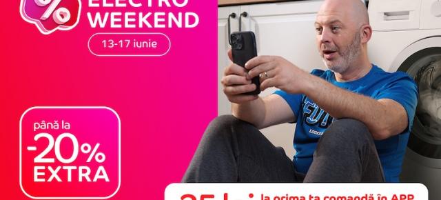 Electro Weekend de vară! Avem 5 zile cu până la 20% extra reducere pe eMAG și bonus la prima comandă în aplicație