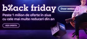 eMAG Black Friday la 10 ore de la start: 1.8 milioane de produse comandate, în valoare de peste 521 de milioane de lei