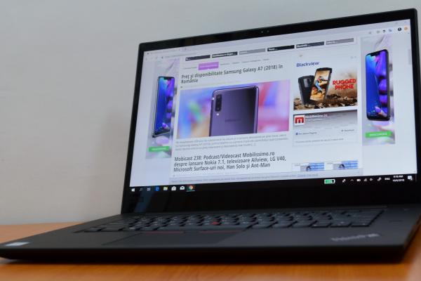 Prezentare Lenovo ThinkPad X1 Extreme; Laptopul bun la toate vine echipat cu procesor i7-8850H, 32 GB RAM și ecran 4K de 15.6 inch