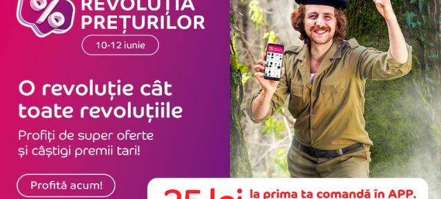 Start Revoluția Prețurilor pe eMAG! În perioada 10-12 iunie ai oferte speciale la mii de produse, concurs + extra reducere la prima comandă în aplicație
