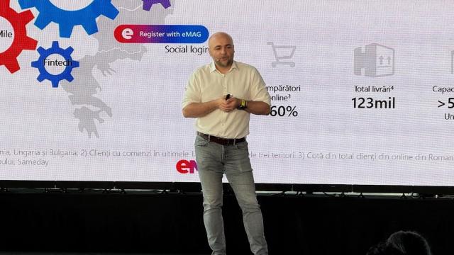 <b>Cum folosește eMAG AI-ul ca TU sa cumperi mai facil; Flip ajunge în Genius și venituri eMAG pe 2024-2025 (Conferința eMAG 2025)</b>Pe 4 iunie 2025 eMAG a ţinut o conferinţă în Bucureşti, pentru a recapitula evoluţia business-ului sau pe ultimul an. E vorba despre cifre de afaceri şi investiţii, am aflat detalii interesate şi despre Fashion Days, Freshful sau Flip, dar şi despre