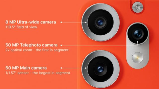 <b>Nothing dezvăluie camerele modelului CMF Phone 2 Pro; zoom optic 2x și senzor principal de top în segment</b>CMF Phone 2 Pro va fi lansat pe 28 aprilie și va include un sistem foto triplu, având ca element central un senzor principal de 50 MP, de 1/1,57 inch – cel mai mare din categoria sa de preț, potrivit anunțului oficial făcut de compania Nothing. 
