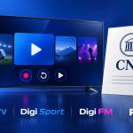 DIGI TV, Digi Sport, Digi FM și PRO FM intră oficial în evidența CNA; Live-ul, reluările și conținutul la cerere primesc o încadrare care stabilește cine răspunde pentru conținut