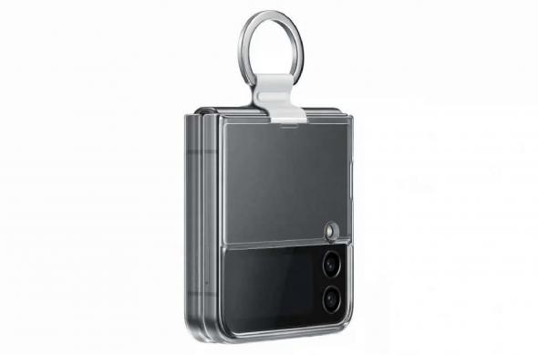 Samsung Galaxy Z Flip 4 și Z Fold 4 - Randări huse: Clear-Cover-with-Ring-Transparen.jpg