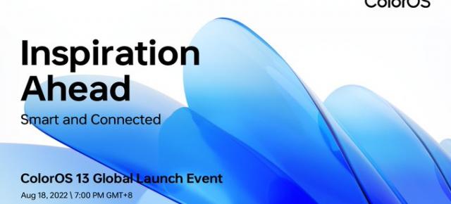 OPPO va lansa primul beta ColorOS 13 pe data de 18 august, release bazat pe Android 13