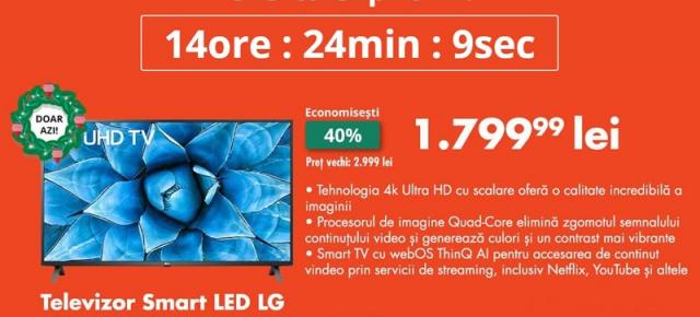 OCAZIA ZILEI pe FLANCO: Smart TV LED, LG 50UN73003LA, diagonală 126 cm, rezoluție Ultra HD 4K la 1799.99 lei!