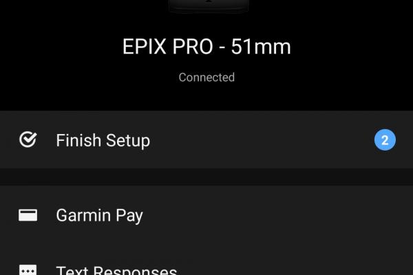 Garmin Epix Pro (Gen2) - Aplicație Connect