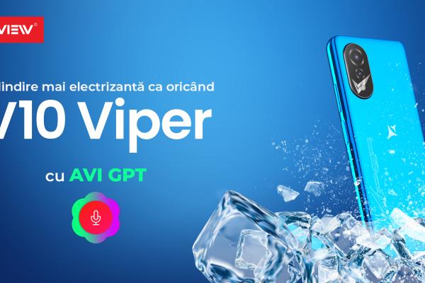 Allview lansează telefonul Viper V10, model accesibil ce aduce la îndemâna utilizatorilor asistentul vocal în limba română AVI ChatGPT