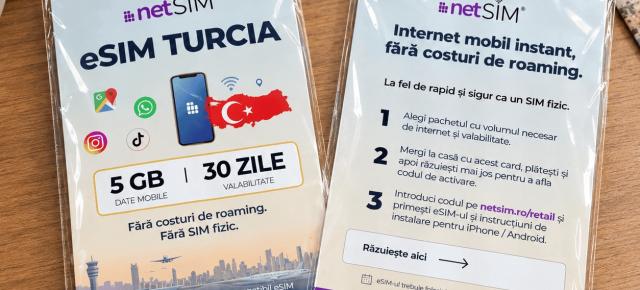 netSIM lansează carduri răzuibile cu eSIM de date; Internetul pentru vacanțe poate fi cumpărat din magazine fizice